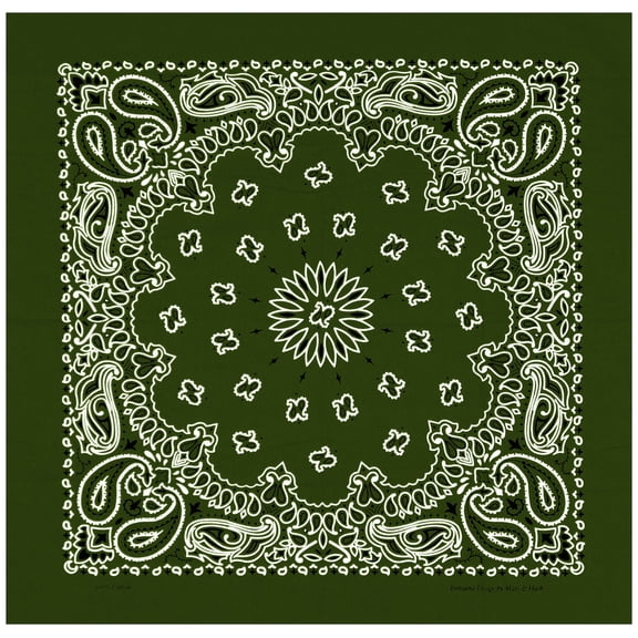 Large Bandanas 27 x 27 | Versatile Biker Rags | Classic Paisley Bandana Pattern