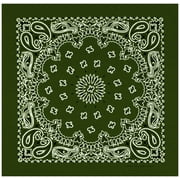 Large Bandanas 27 x 27 | Versatile Biker Rags | Classic Paisley Bandana Pattern