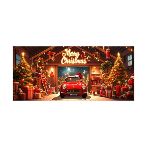 Large Banner For Outdoor Indoor Holiday Festive Xmas Party Sign With Merry Greeting For Home Store Window Wall Fireplace Canadian Flag Small 4x6 Flags for Oversized Loads Alphabet Banner Neutral