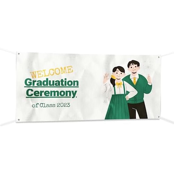 Large Banner blank Graduation Ceremony Sign For Outdoor-indoor Use ...