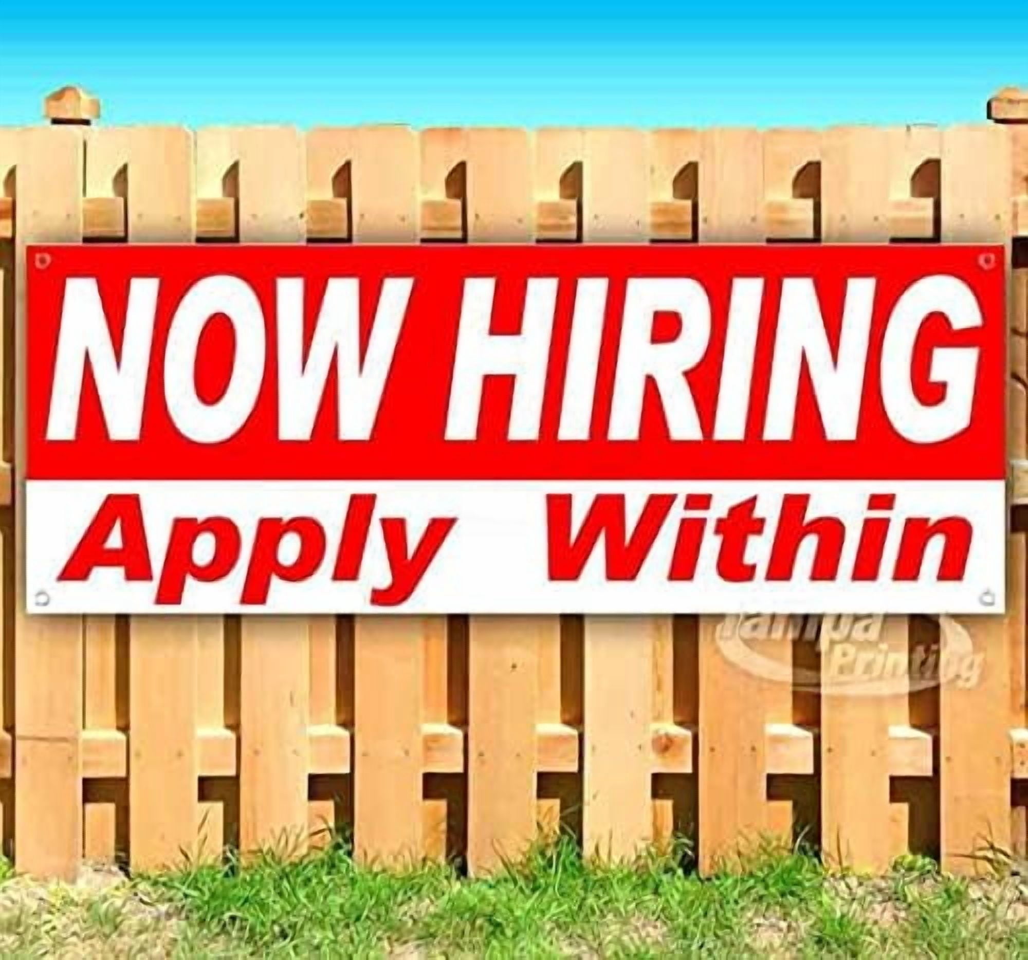 Large Banner blank Hiring Apply Within Decorations Photo Booth ...