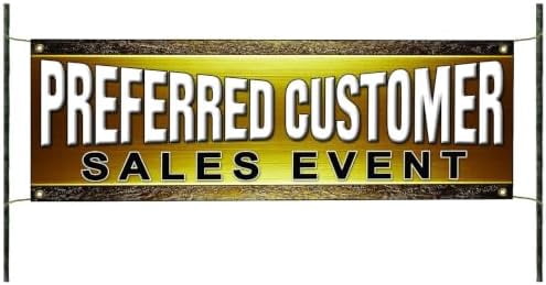 Large Banner blank Preferred Customer Advertising Sign Decorations ...