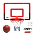 thumbnail image 1 of Large Basketball Hoop for Kids & Adult 15.7 X 10.2 Inch Basketball,Transparent Hanging Door Basketball Board Punch-free Basketball Backboard With 1 Basket Net+ 4 hook +1 Basketball, 1 of 10