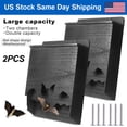thumbnail image 1 of Large Bat House for outdoors Two Chamber Handcrafted Wooden Bat House Box Bat Shelter-2Pcs, 1 of 9