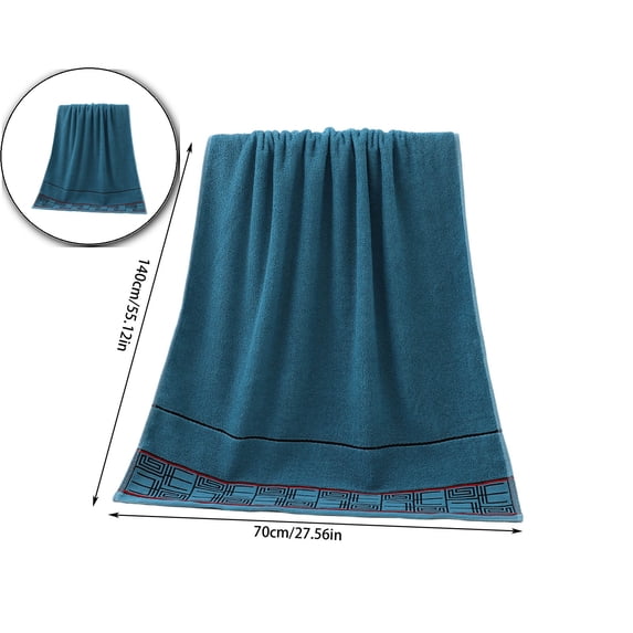Large Bath Towel 28 x 55 Inches – Ultra Soft, Quick Dry Lightweight Bath Towel for Gym, Travel & Spa(Blue)