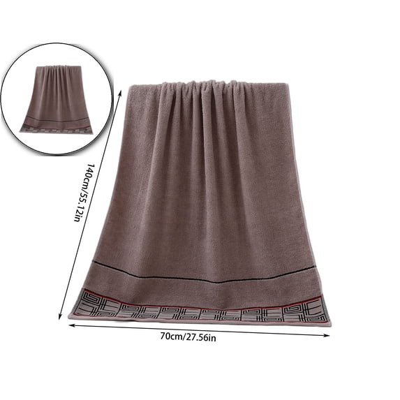Large Bath Towel 28 x 55 Inches – Ultra Soft, Quick Dry Lightweight Bath Towel for Gym, Travel & Spa(Khaki)