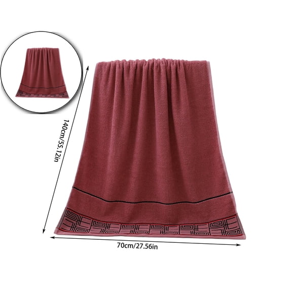 Large Bath Towel 28 x 55 Inches – Ultra Soft, Quick Dry Lightweight Bath Towel for Gym, Travel & Spa(Wine)