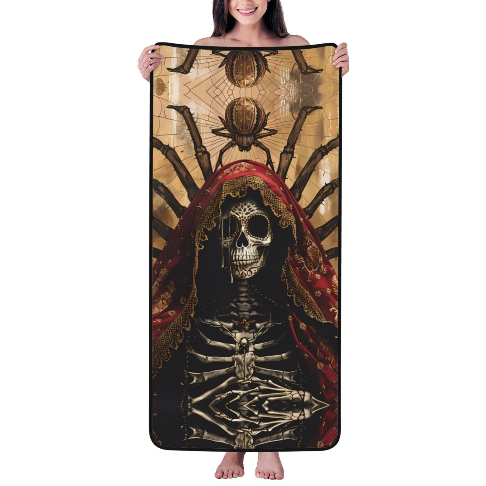 ELLEGARDEN　skull bath towel Skull & Goth Towels – Everything Skull Clothing Merchandise