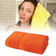 thumbnail image 1 of Large Bath Towels 100% Cotton Super Soft and Highly Absorbent, Quick Dry Lightweight Towels for Bathroom, Home, Gym, and Spa, Extra Large Bath Sheet, Gentle on Skin, 1 of 5