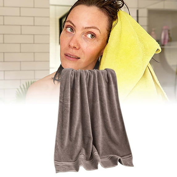 Soft Absorbent Quick-Drying Bath Towel Cape-Unisex Spa Wrap for Women Men,Super Absorbent Microfiber Bathrobe Towel for Home,Beach,Pool,Gym,Travel-Skin-Friendly Comfortable Relaxing Shower Towel