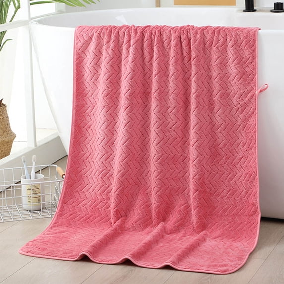 Large Bath Towels Clearance,Thick Plush Bath Towels Dry From Shower,Cotton Absorbent Superfine Fiber Soft Comfortable Bath Towel,Absorbent Dry Oversized Towels Spa Hotel Luxury Shower Towels