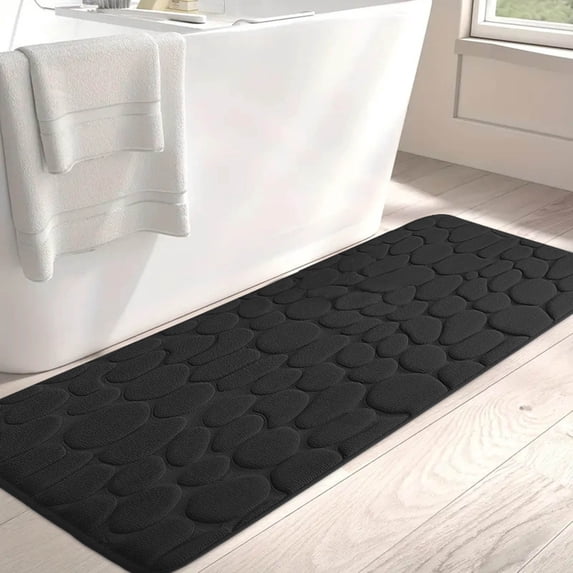 Large Bathroom Rug,Super Absorbent Non-Slip Shower Mat,Thick,Soft,Washable Floor Carpet for Bathroom Entryway