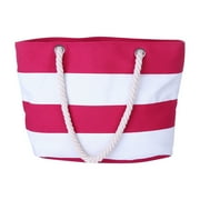 Large Beach Bag, Tote with Zipper and Pockets Ideal for Your Family Beach Trip