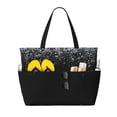 thumbnail image 1 of Large Beach Bags Water-resistant Sandproof - Silver Glitter1 Cute Beach Tote Bags for Women with Zipper, 1 of 6