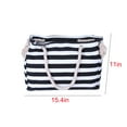 thumbnail image 1 of Large Beach Tote Bag Waterproof Sandproof with Zipper Stripe Reusable Grocery Shoulder Bag Beach Bag and Pool Bag, 1 of 5