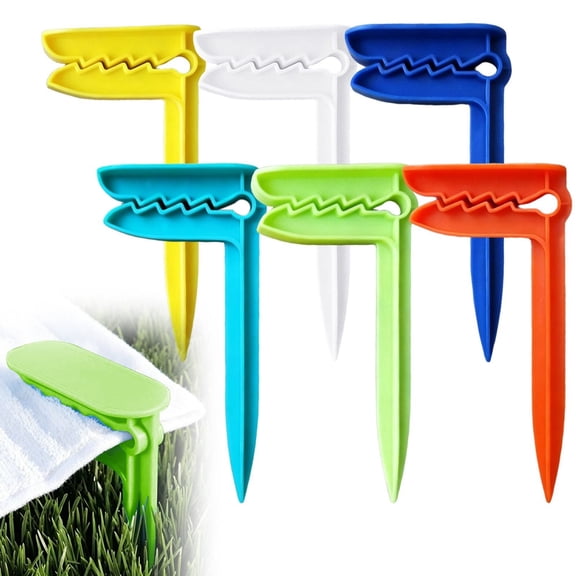 Large Beach Towel Clips, Plastic Towel Clips for Beach, Wind-Proof Towel Holder Durable Beach Clips Pins, Heavy-Duty Picnic Camping Clips for Towels, Blankets, and Mats, Random Color(1PC)