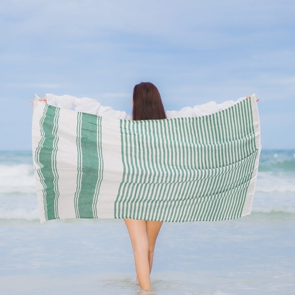 Large Beach Towel, Sand-resistant Microfiber Bath Mat, Portable Foldable for Pool Travel Camping, Summer Holiday Outdoor Picnic Essential, AESTIVO