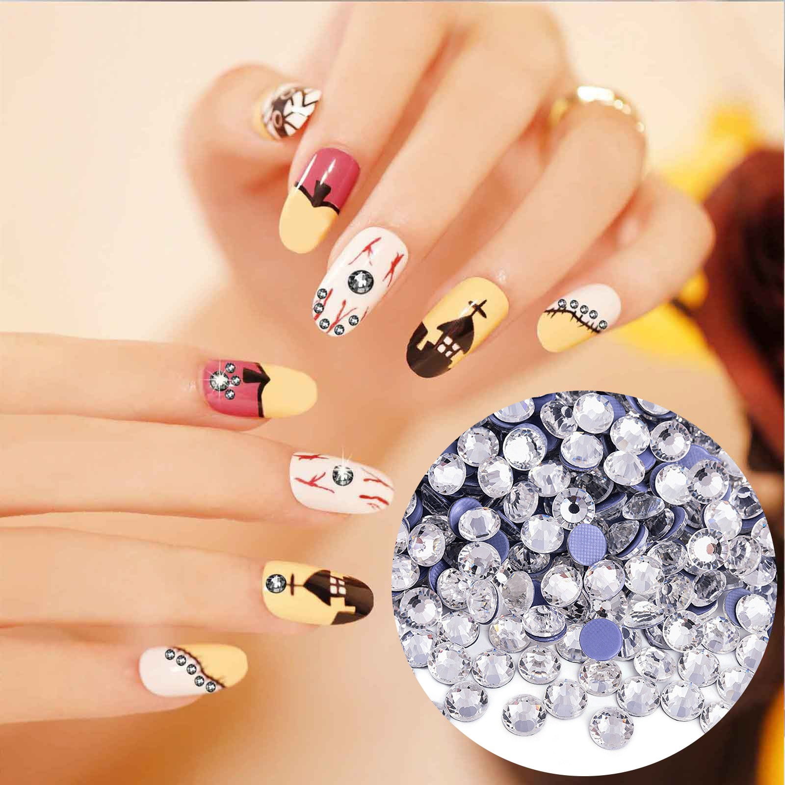 Large Beads Acrylic Nail Decals Acrylic Brush Holder for Nail Tech Nail Sticker Kits Heart Nail 3d Letter Stickers Stones And for Nails Stickers Nail Nail Factory Nail Pom