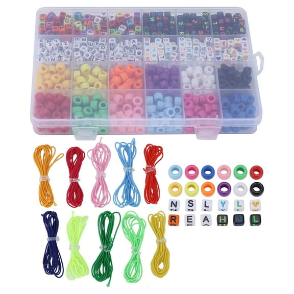 Large Beads, Acrylic Rice Beads Big Hole Beads Letter Beads For Home Decorations