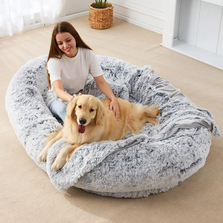 Dog human bed sales