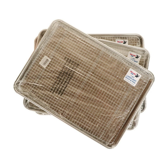 Large Beef Rack & Dry Aging Pan (x3) and Polyester Apron by Dry Age Chef