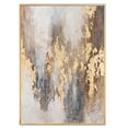 thumbnail image 1 of Large Beige Gold Brown Abstract Handmade Painting For Living Room Wabi Sabi Wall Art Beige Grey Texture Wall Art Large Scandinavian Art, 1 of 7