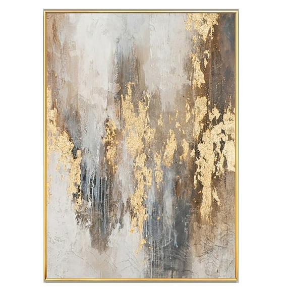 Large Beige Gold Brown Abstract Handmade Painting For Living Room Wabi Sabi Wall Art Beige Grey Texture Wall Art Large Scandinavian Art