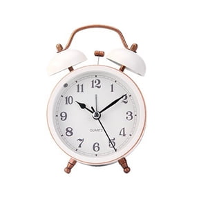 Large Bell Metal Small Alarm Clock Belt Eye-lantern Mute Alarm Clock Lounged Fashion Desk Clock Bedside Wake Up Clock