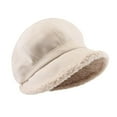 thumbnail image 1 of Large Berets for Women Super Warm Beanie Hat for Women French Beret Painter Cap Bucket Skull Cap Outdoor Ear Cover, 1 of 7
