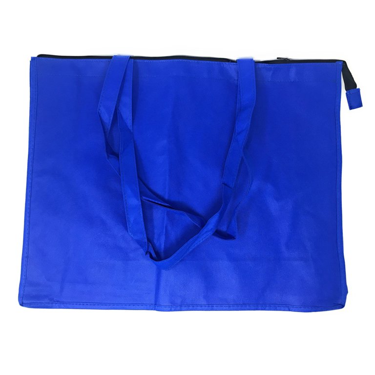 Large Big 20inch Zippered Reusable Grocery Shopping Tote Bags With Gusset Walmart