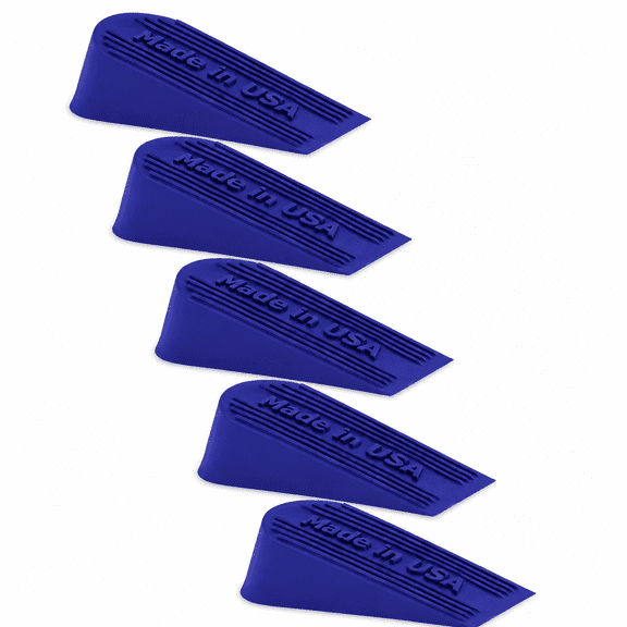 Large Door Stoppers Rubber Blue Suspension Dudes 5 Pack
