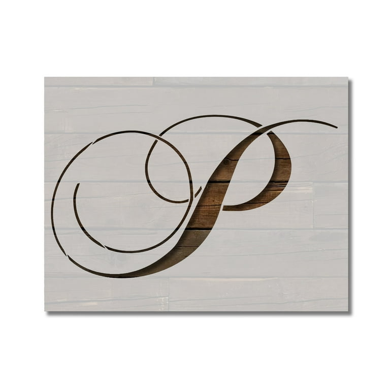 Stencilville Plastic Alphabet P stencil, Large Reusable, 8.5 x 11 Inch, For Walls, Wood, Etc. - Walmart.com stencilville-plastic-alphabet-p-stencil-large-reusable-8-5-x-11-inch-for-walls-wood-etc-walmart-com