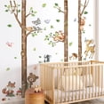thumbnail image 2 of Owl & Birch Tree Wall Decal – Vinyl Removable Mural For Kids Nursery Or Playroom 2 of 5