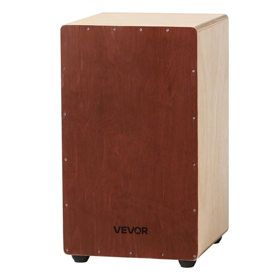 Large Birchwood Cajon Box Drum with Snare Wires Percussion Instrument