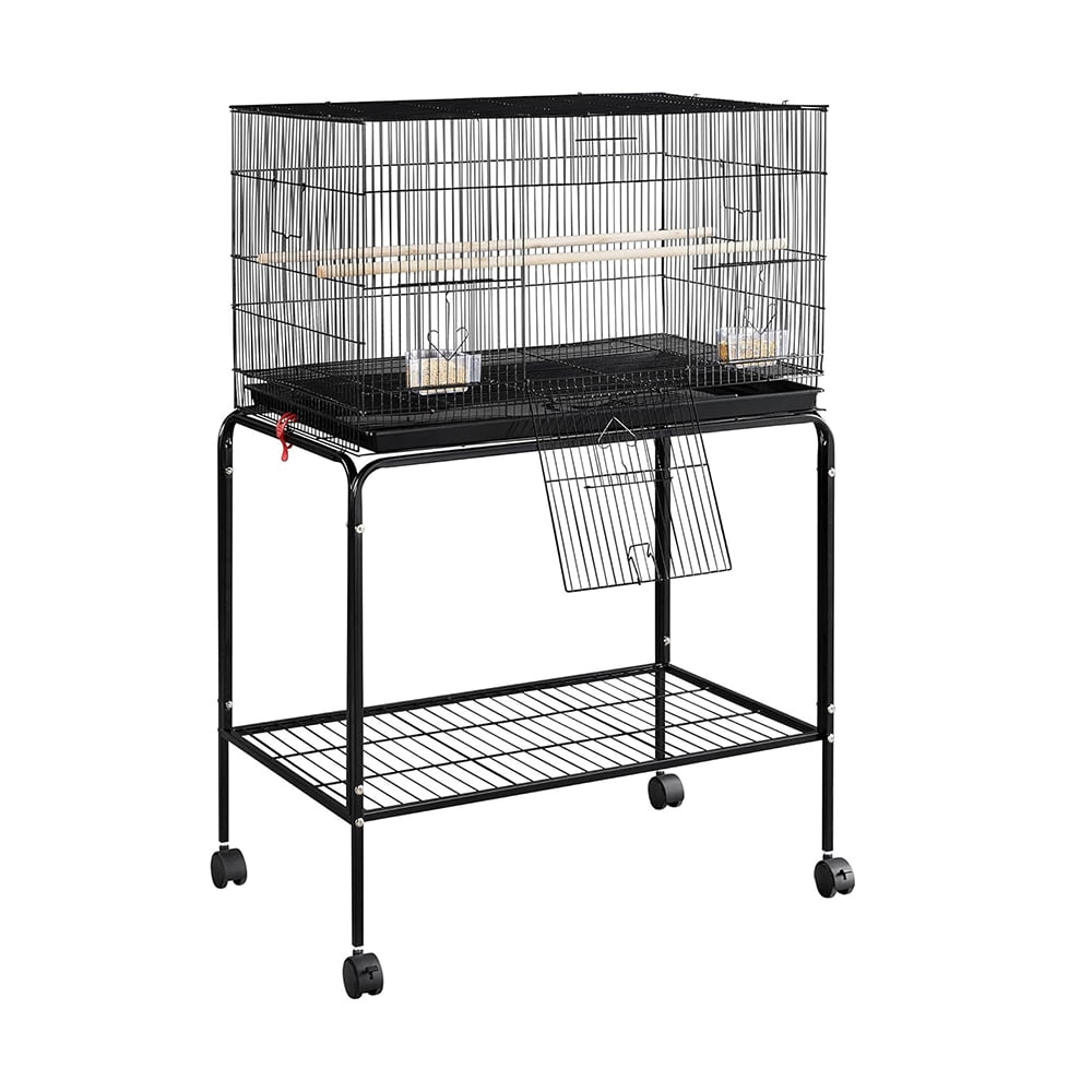 View of Large Bird Cage, Stackable Flight Breeding Bird Cage with Detachable ...