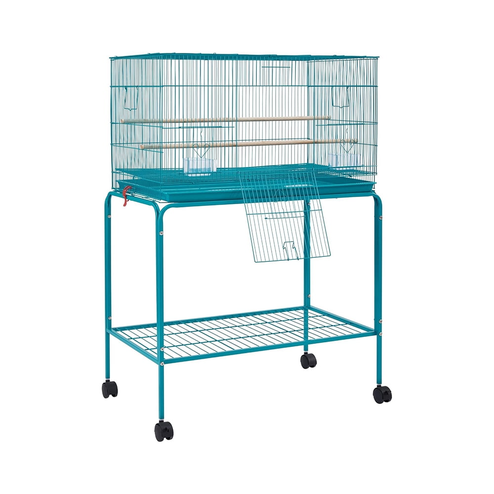 View of Large Bird Cage, Stackable Flight Breeding Bird Cage with Detachable ...