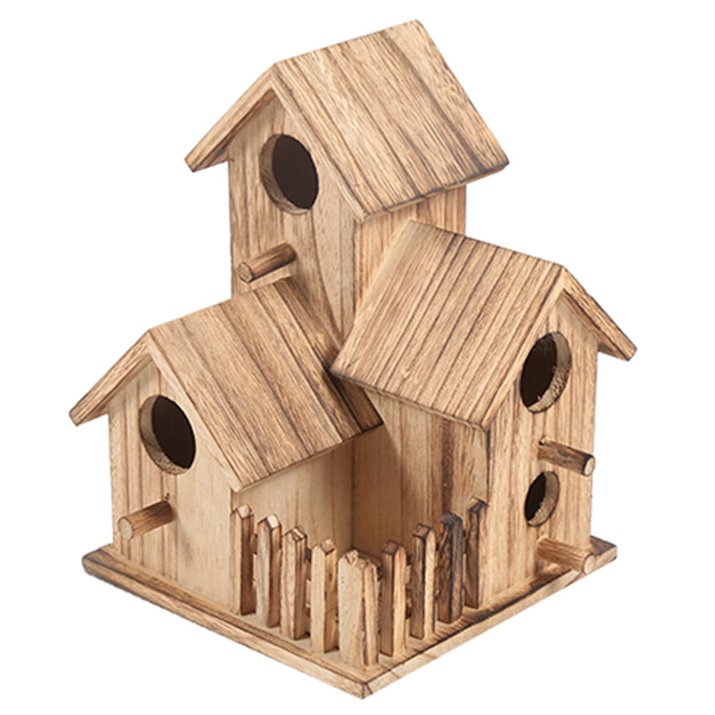 Large Bird Nest Multiroom Wood Bird Nest Classic Wide Entrance House