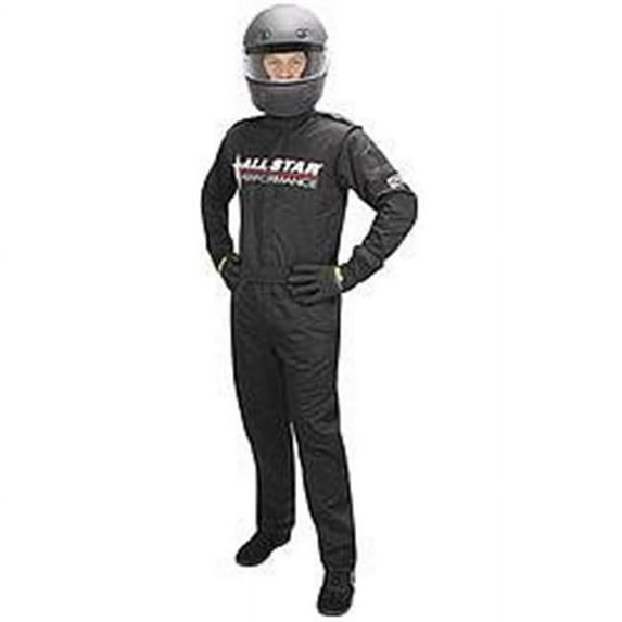Large Black 1 Piece Double Layer Driving Suit P/N 99851