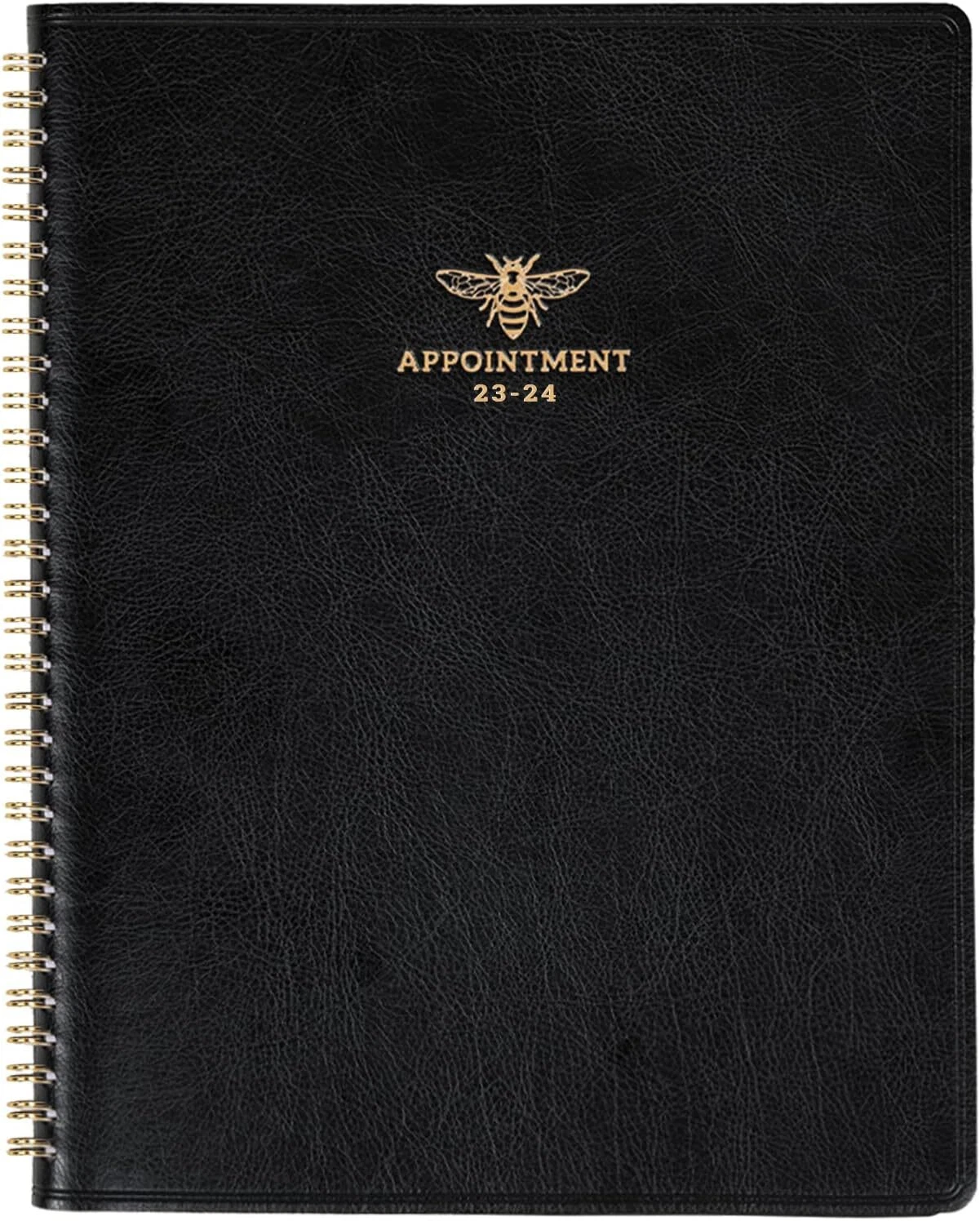 Large Black 2025 2026 Weekly Appointment Planner Hourly Book With Goals