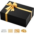thumbnail image 1 of Large Black Gift Box with Lid: 13.5×10×5 Inches - Strong Magnetic Closure for Christmas Wedding Birthday Gifts – Perfect for Couples Friends Family, 1 of 6