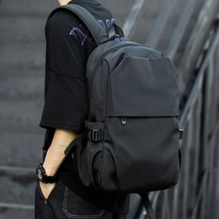 Supreme Black Laminated Nylon Backpack (20 Liters)