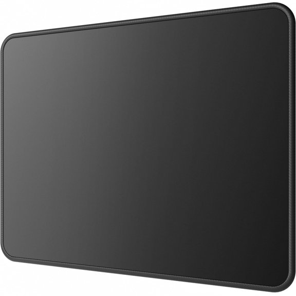 Large Black Mouse Pad with Stitched Edges for Gaming & Office