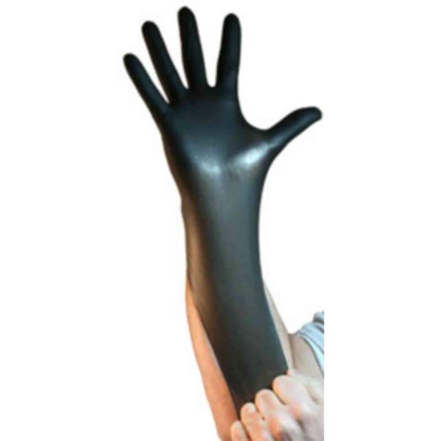 Large Black Nitrile Gloves