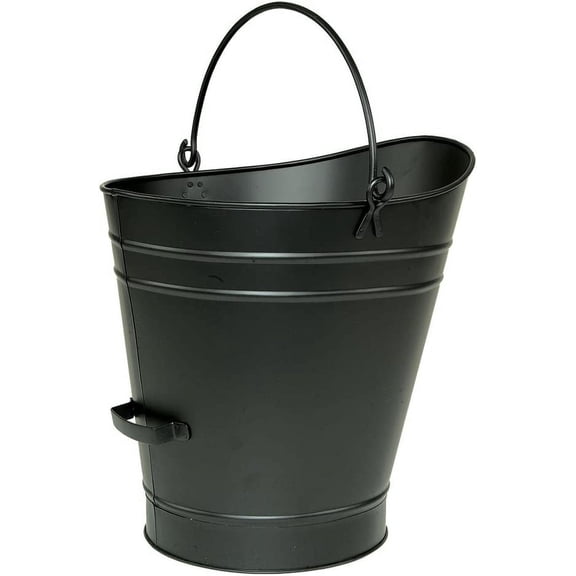 Minuteman International C-66 Coal Hod/Pellet Bucket, Large, Black