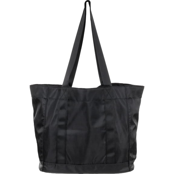 True Gear Women's Polyester Solid Shopper Tote Bag, Black