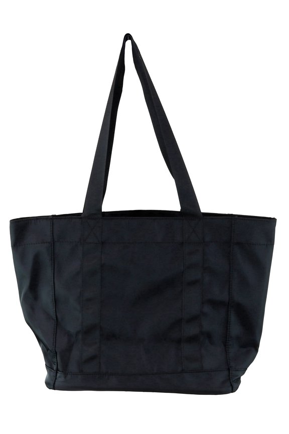 Large Black Polyester Tote Bag