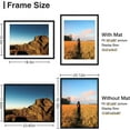 thumbnail image 1 of Large Black Poster Frame with  - 18x24 Picture Frame Set - Includes 16x20 Mats -  PVC Design - 3 Pack, 1 of 7