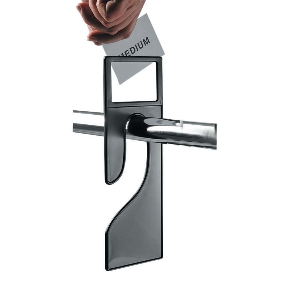 Large Black Rack Dividers with Window, Pk 10, 18255 - Walmart.com