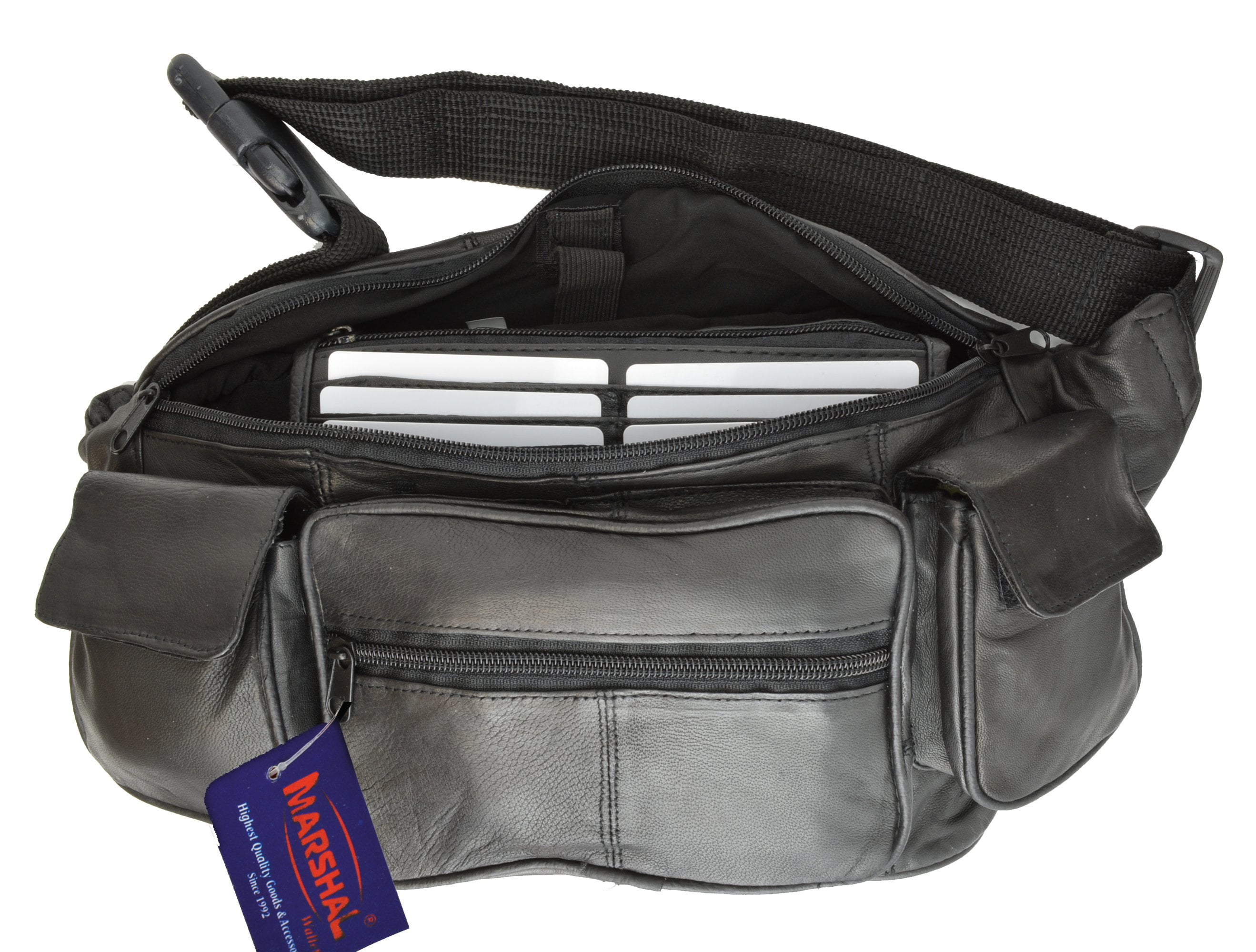 Premium Leather Fanny Pack Waist Bag Hip Belt Pouch Travel Purse Genuine  Leather Mini Bum Bag