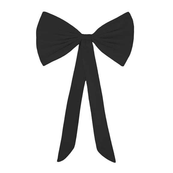 Large Black Velvet Bow 30"x18" with 40" Tails, Big Bows for Birthday Wedding Party Backdrop Decor, Christmas Tree & Wall Decoration